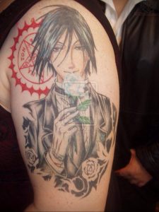 тату аниме арт 18.01.2020 №045 -anime art tattoo- tattoo-photo.ru