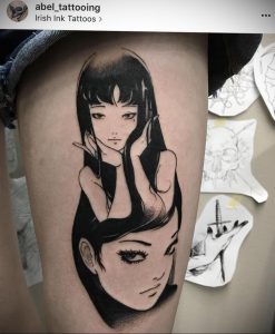 тату аниме арт 18.01.2020 №065 -anime art tattoo- tattoo-photo.ru