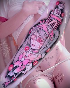 тату аниме арт 18.01.2020 №096 -anime art tattoo- tattoo-photo.ru