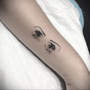 тату аниме глаза 18.01.2020 №004 -anime eyes tattoo- tattoo-photo.ru