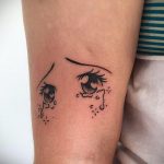 тату аниме глаза 18.01.2020 №005 -anime eyes tattoo- tattoo-photo.ru