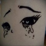 тату аниме глаза 18.01.2020 №020 -anime eyes tattoo- tattoo-photo.ru