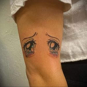 тату аниме глаза 18.01.2020 №038 -anime eyes tattoo- tattoo-photo.ru