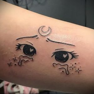 тату аниме глаза 18.01.2020 №039 -anime eyes tattoo- tattoo-photo.ru