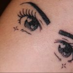 тату аниме глаза 18.01.2020 №059 -anime eyes tattoo- tattoo-photo.ru
