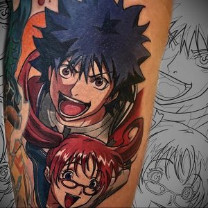 тату в стиле аниме 18.01.2020 №015 -anime style tattoo- tattoo-photo.ru