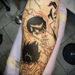 тату в стиле аниме 18.01.2020 №017 -anime style tattoo- tattoo-photo.ru
