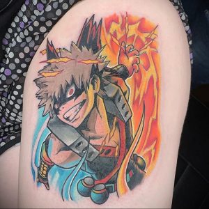 тату в стиле аниме 18.01.2020 №018 -anime style tattoo- tattoo-photo.ru