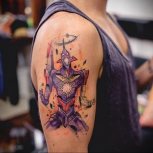 тату в стиле аниме 18.01.2020 №030 -anime style tattoo- tattoo-photo.ru