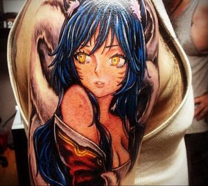 тату в стиле аниме 18.01.2020 №037 -anime style tattoo- tattoo-photo.ru