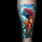 тату в стиле аниме 18.01.2020 №040 -anime style tattoo- tattoo-photo.ru