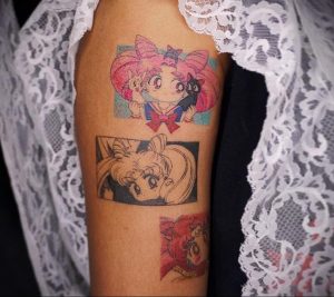 тату в стиле аниме 18.01.2020 №061 -anime style tattoo- tattoo-photo.ru