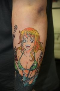 тату в стиле аниме 18.01.2020 №080 -anime style tattoo- tattoo-photo.ru