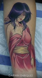 тату в стиле аниме 18.01.2020 №083 -anime style tattoo- tattoo-photo.ru