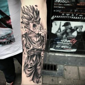 тату в стиле аниме 18.01.2020 №085 -anime style tattoo- tattoo-photo.ru