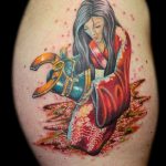 тату девочка аниме 18.01.2020 №007 -anime girl tattoo- tattoo-photo.ru