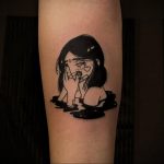 тату девочка аниме 18.01.2020 №021 -anime girl tattoo- tattoo-photo.ru
