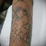 тату девочка аниме 18.01.2020 №025 -anime girl tattoo- tattoo-photo.ru