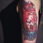 тату девочка аниме 18.01.2020 №028 -anime girl tattoo- tattoo-photo.ru