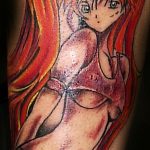 тату девочка аниме 18.01.2020 №029 -anime girl tattoo- tattoo-photo.ru