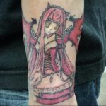 тату девочка аниме 18.01.2020 №031 -anime girl tattoo- tattoo-photo.ru