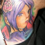 тату девочка аниме 18.01.2020 №040 -anime girl tattoo- tattoo-photo.ru