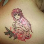 тату девочка аниме 18.01.2020 №043 -anime girl tattoo- tattoo-photo.ru