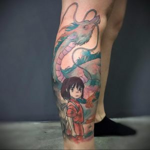 тату девочка аниме 18.01.2020 №044 -anime girl tattoo- tattoo-photo.ru