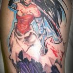 тату девочка аниме 18.01.2020 №054 -anime girl tattoo- tattoo-photo.ru