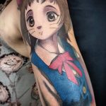 тату девочка аниме 18.01.2020 №055 -anime girl tattoo- tattoo-photo.ru