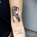 тату девочка аниме 18.01.2020 №065 -anime girl tattoo- tattoo-photo.ru