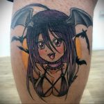 тату девочка аниме 18.01.2020 №077 -anime girl tattoo- tattoo-photo.ru
