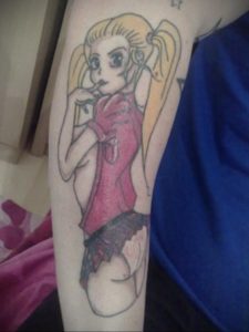 тату девочка аниме 18.01.2020 №079 -anime girl tattoo- tattoo-photo.ru