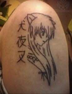 тату девочка аниме 18.01.2020 №083 -anime girl tattoo- tattoo-photo.ru