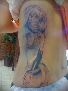 тату девочка аниме 18.01.2020 №093 -anime girl tattoo- tattoo-photo.ru