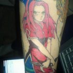 тату девочка аниме 18.01.2020 №102 -anime girl tattoo- tattoo-photo.ru