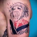 тату девочка аниме 18.01.2020 №103 -anime girl tattoo- tattoo-photo.ru
