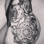 тату мандала на бедре 04.02.2020 №012 -mandala tattoo- tattoo-photo.ru