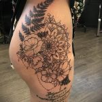 тату мандала на бедре 04.02.2020 №018 -mandala tattoo- tattoo-photo.ru