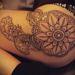 тату мандала на бедре 04.02.2020 №030 -mandala tattoo- tattoo-photo.ru