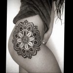 тату мандала на бедре 04.02.2020 №034 -mandala tattoo- tattoo-photo.ru