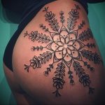 тату мандала на бедре 04.02.2020 №040 -mandala tattoo- tattoo-photo.ru