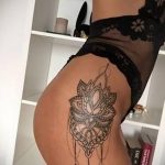 тату мандала на бедре 04.02.2020 №053 -mandala tattoo- tattoo-photo.ru