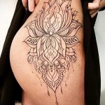 тату мандала на бедре 04.02.2020 №057 -mandala tattoo- tattoo-photo.ru