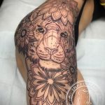 тату мандала на бедре 04.02.2020 №087 -mandala tattoo- tattoo-photo.ru