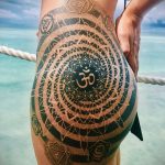 тату мандала на бедре 04.02.2020 №091 -mandala tattoo- tattoo-photo.ru