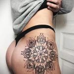 тату мандала на бедре 04.02.2020 №092 -mandala tattoo- tattoo-photo.ru