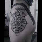 тату мандала на бедре 04.02.2020 №094 -mandala tattoo- tattoo-photo.ru