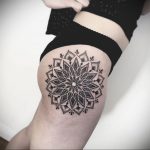 тату мандала на бедре 04.02.2020 №101 -mandala tattoo- tattoo-photo.ru
