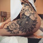 тату мандала на бедре 04.02.2020 №103 -mandala tattoo- tattoo-photo.ru